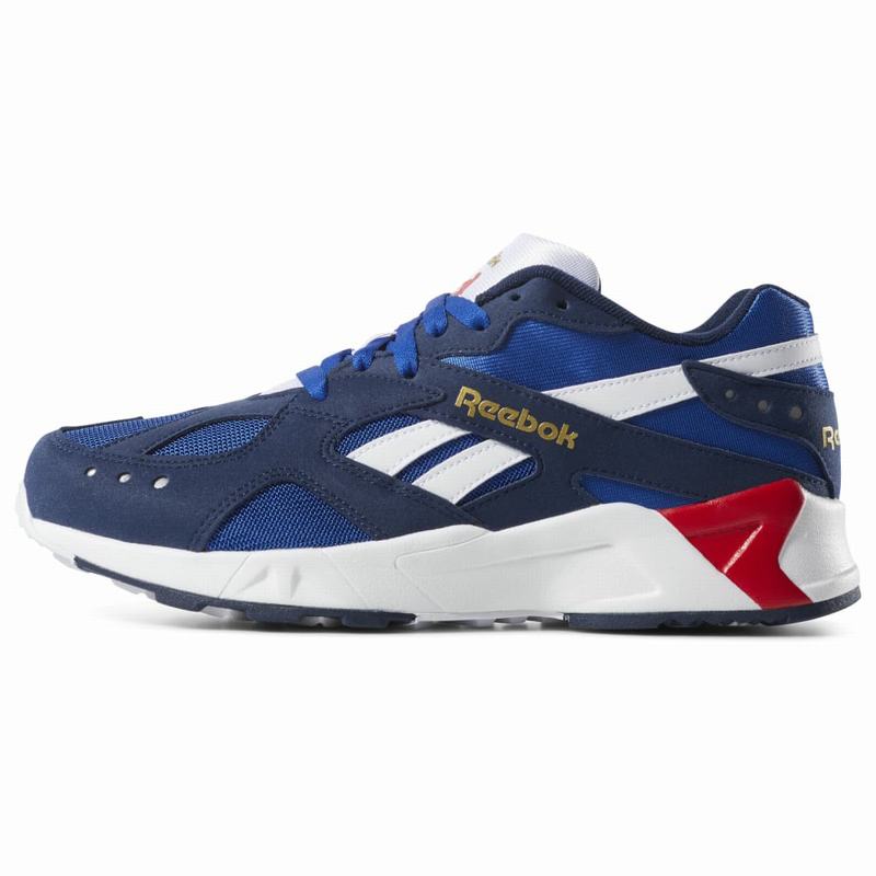 Reebok Aztrek Tenisky Damske - Námornícka Modrá/Kráľovská Modrá/Biele/Červené PZ8245DC